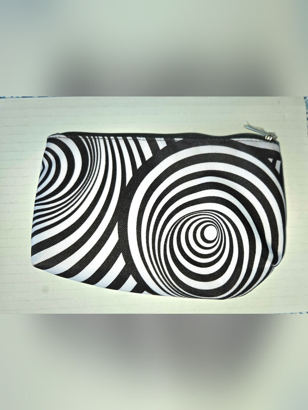Clinique Black & White Spiral Cosmetic Pouch